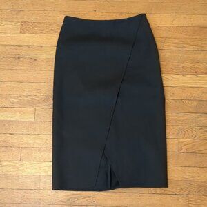 Cuyana Core Cotton Twill Paneled Pencil Skirt 10